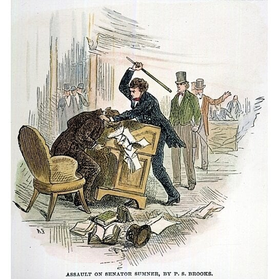 Albums 100+ Pictures when was preston brooks beats charles sumner in the senate Updated