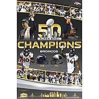 Super Bowl 50 - Denver Broncos Champions Poster Print - Item