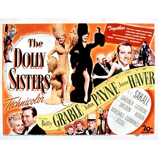 Buy The Dolly Sisters Betty Grable June Haver John Payne 1945 Tm And ...