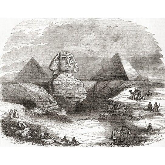 Buy The Great Sphinx of Giza, Egypt in the 19th century. From The ...