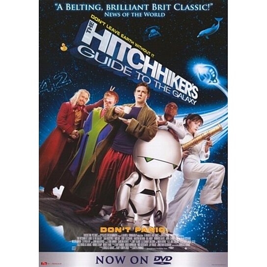 Hitchhikers Guide To The Galaxy Movie Poster Don't Panic 24x36