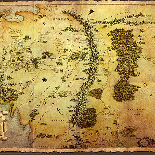 Buy The Hobbit Map Poster Print (24 x 36) by The Poster Corp on OpenSky