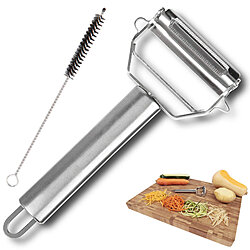 Ultra Sharp Stainless Steel Dual Julienne & Vegetable Peeler