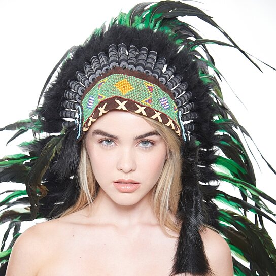 Buy Inspired Indian Headdress Xh012 Native American Chief Hat Hand Made Indian War Bonnet 43