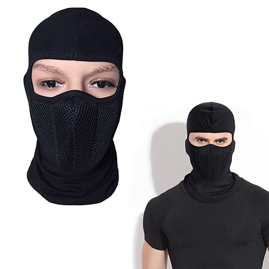 NINJA FACE MASK EXPANDABLE BREATHABLE MATERIAL FULL COVERAGE OF HEAD 