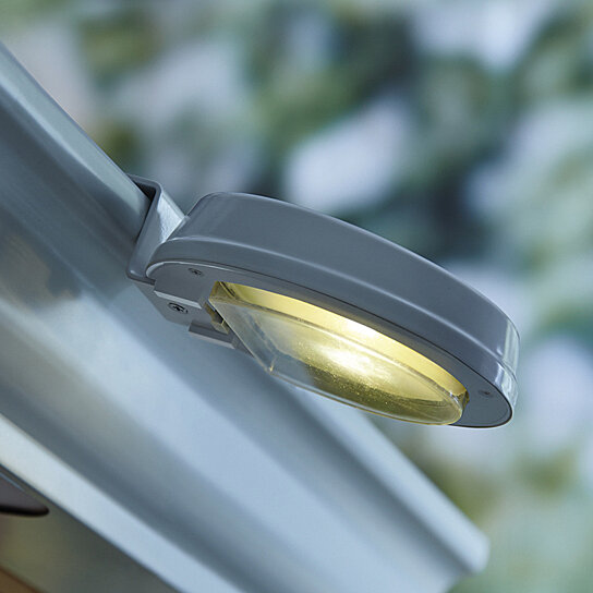 mainstays solar powered led gutter light