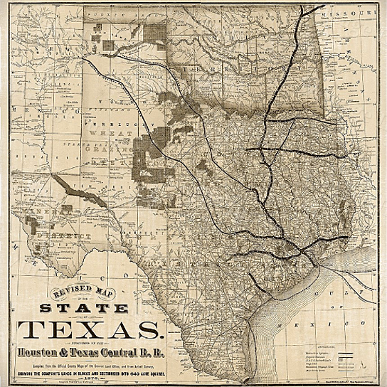 Historical Wall Ar VINTAGE TEXAS MAP Vintage Map of Texas Antique Map Print