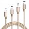 4-Pack Charging Cable Set & Keychain Cable, Apple/Android Compataible
