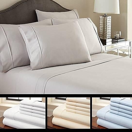 Buy Simple Threads 6 Pc Luxury Bed Sheets In Bamboo Soft 2200 Tc Super Cool Solid Colors By Vista Shops On Dot Bo