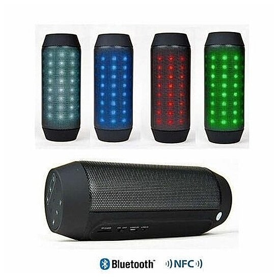 Bluetooth NFC Rainbow LED Lights and Music Speaker with FM Radio