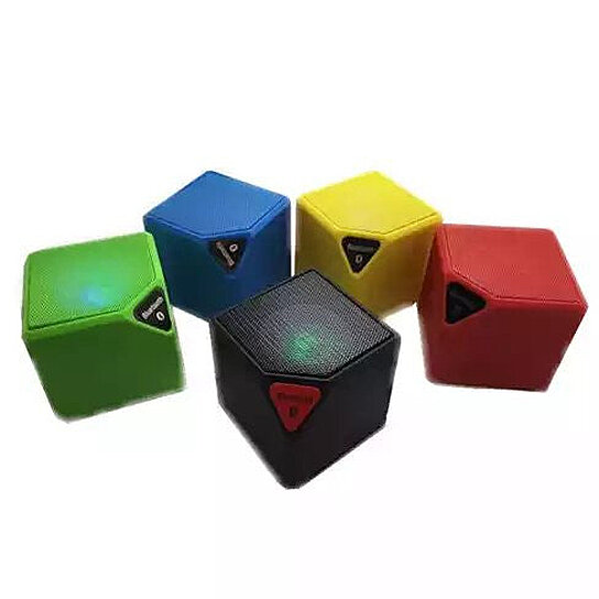 Bluetooth Portable Mini Qube Speaker High Quality with MP3 player LED Lights