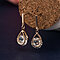 Charmed Earrings With 2ct CZ In Gold And Silver