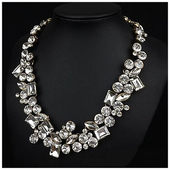 Hello Gorgeous! Diamond Crystal Statement Necklace