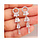 Kayli Chandelier Earrings With Slender Crystal Baguettes