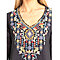 Private Garden Embroidered Tunic Tops In Vivid Colors