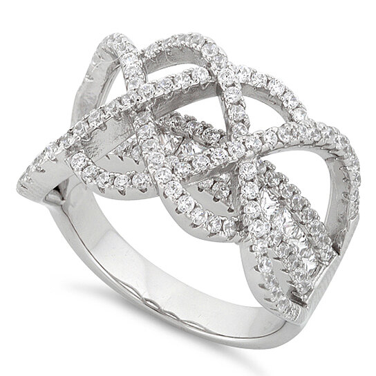 Buy Ring Ceremony Double Infinity 2 In 1 Cz Ring By Vista Shops On