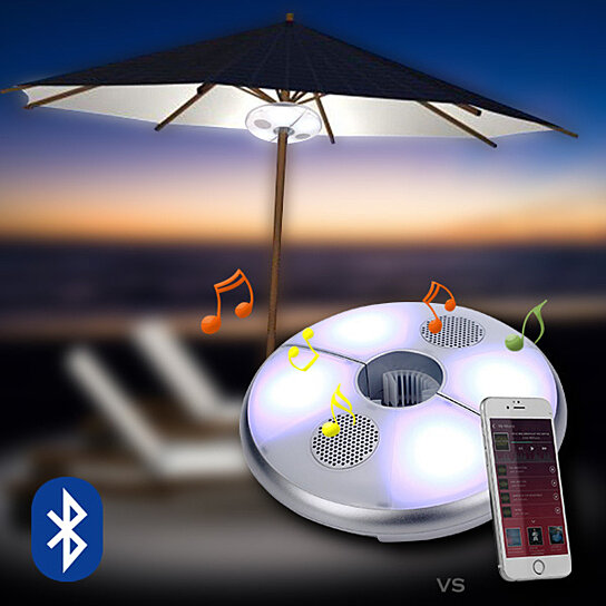Anders milieu biologisch Buy UFO II Bluetooth Speaker and Patio Umbrella Light by Vista Shops on Dot  & Bo
