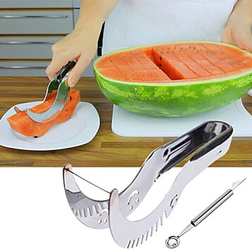 Stainless Steel Watermelon Slicer Cutter Knife Corer Fruit