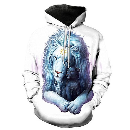 white lion hoodie