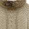 Faux Fur Collar Slouchy Knit Jacket