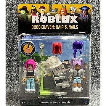 Roblox Celebrity Collection - Brookhaven: Hair & Nails Game Pack [Includes  Exclusive Virtual Item]