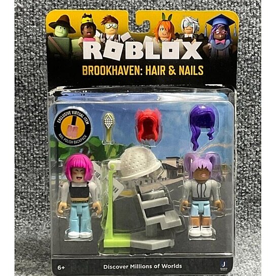 ROBLOX Action Figure BROOKHAVEN HAIR & NAILS Polish Playset