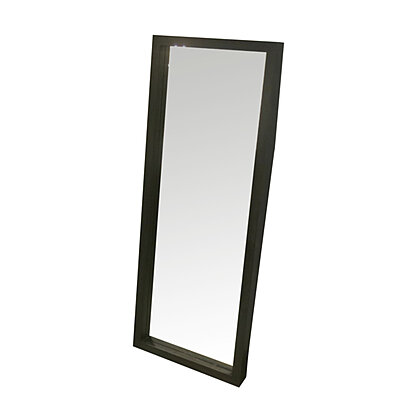 Cheval Mirror with Rhinestone Inlay and LED Silver