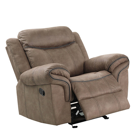 Download Buy Leatherette Glider Reclining Chair with Black Piping ...