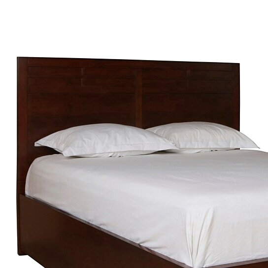 Buy Saltoro Sherpi Panel Design Queen Size Wooden Headboard Cherry Brown By Benzara Inc Inc On Dot Bo