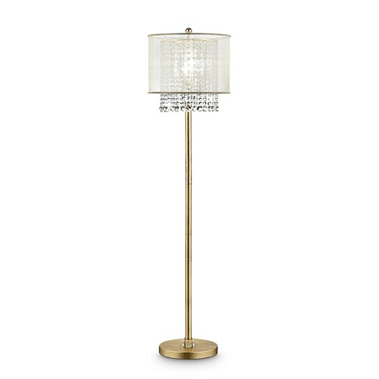 floor lamp with hanging crystals