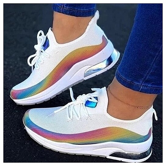 rainbow fashion shoes