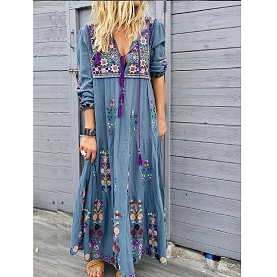 silk maxi gown