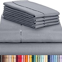 Bamboo 6 Piece Sheet Set Sizes Full Queen King Assorted Colors 
