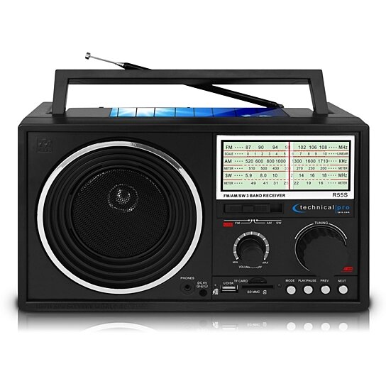 Buy Technical Pro Portable Handheld Rechargeable Shortwave Am Fm Dial Radio Speaker With Usb Sd Input The Ultimate Solar Powered Radio By Aia Deals On Opensky
