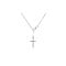18k Gold, Rose Gold Or Sterling Silver Infinity Cross Lariat Necklace
