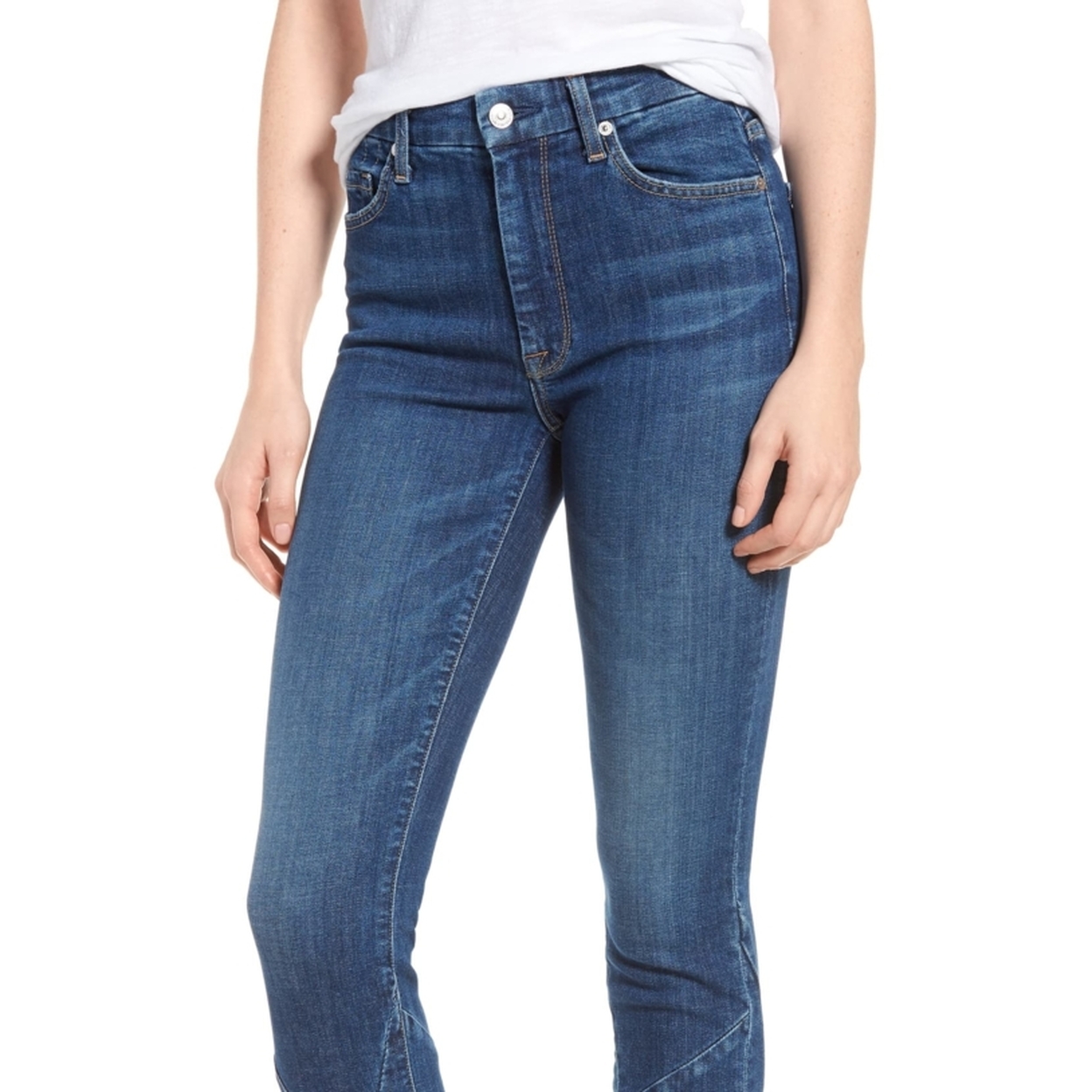 7 for all mankind high waist skinny