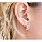SALE! Crystal Leaf Mini Hoop Earrings