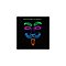 Wireless L.E.D. Glowing " V " for Vendetta Mask * Halloween * Parties