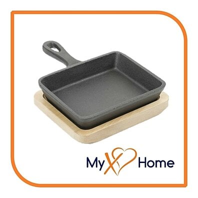 9 Pre-Seasoned Mini Cast Iron Wok (1 Wok) by MyXOHome