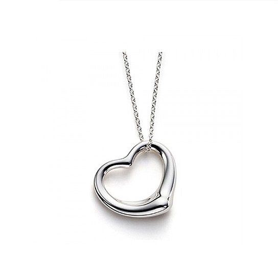 Buy Sterling Silver Floating Heart Pendant Necklace by ZilverZoom on ...